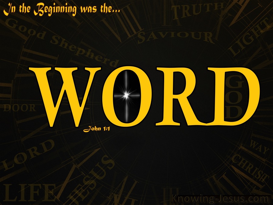 John 1:1 In The Beginning Was The Word (gold)